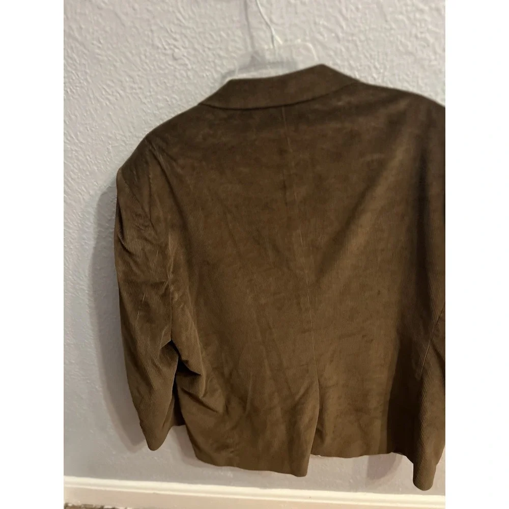Saddlebred‎ Corduroy Sport Coat Blazer Men's Size 48R Brown
